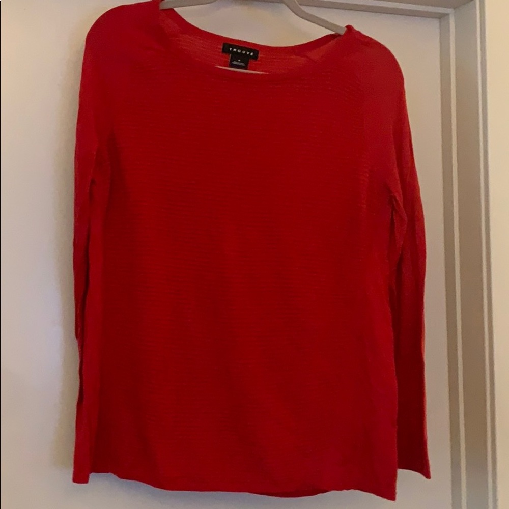 Trouve Red Light Sweater